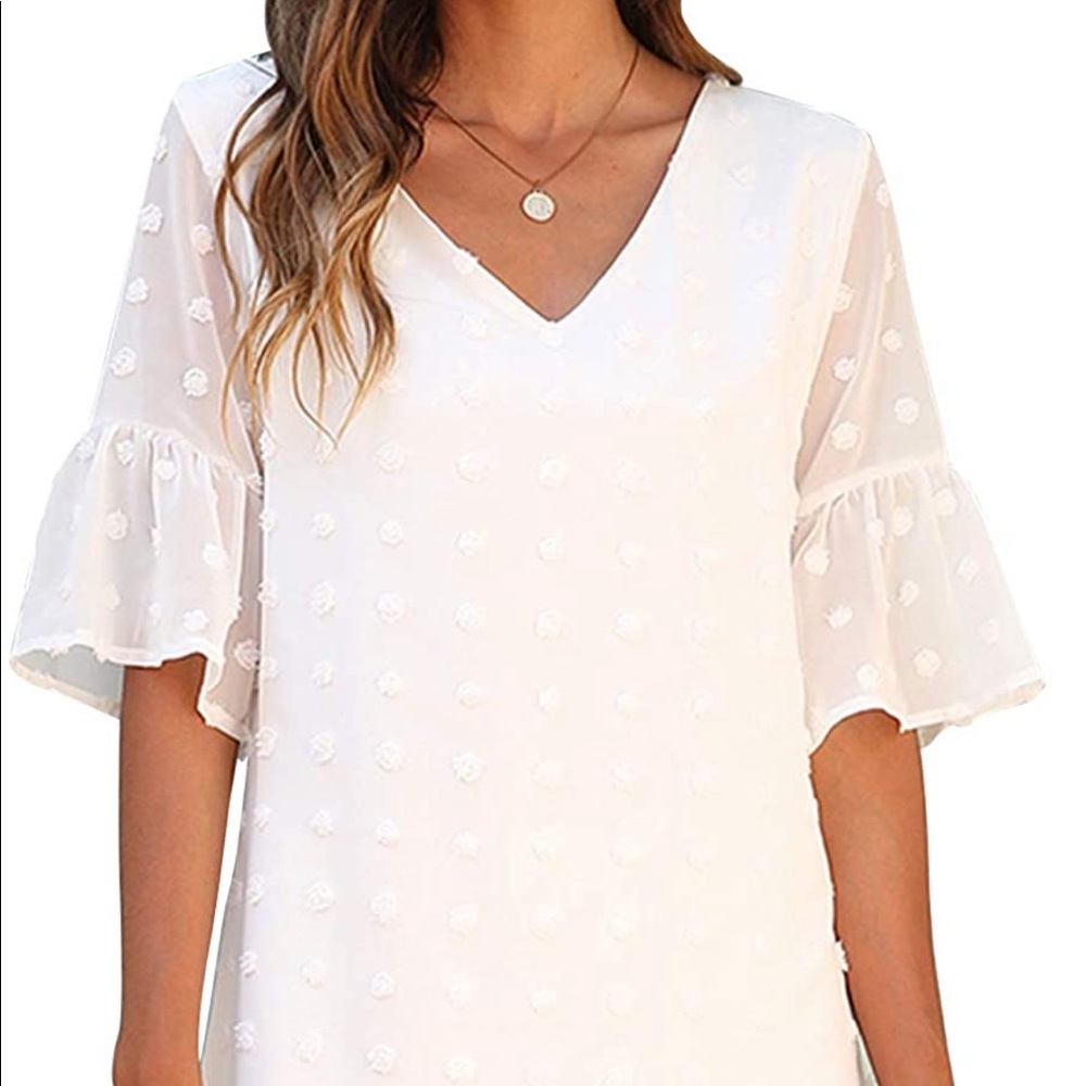 Short sleeve ruffle sun dress